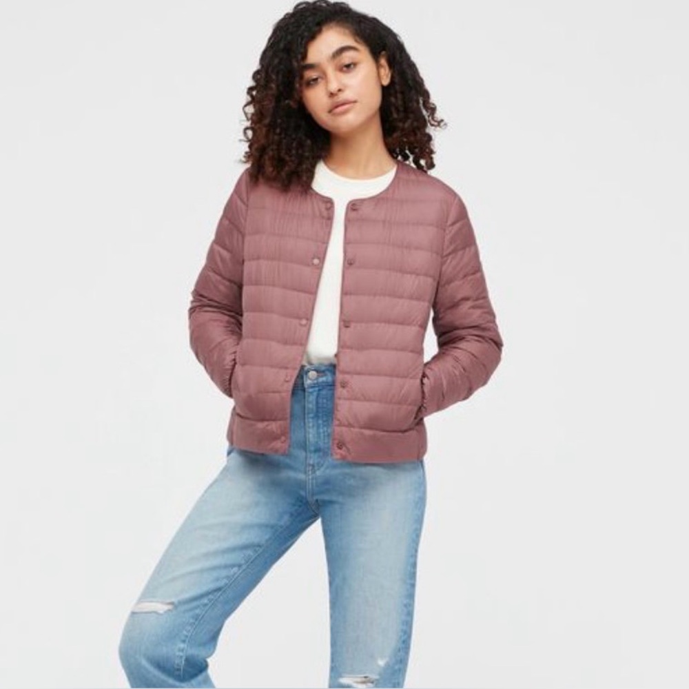 Uniqlo Women's Packable Puffer Jacket in Mauve